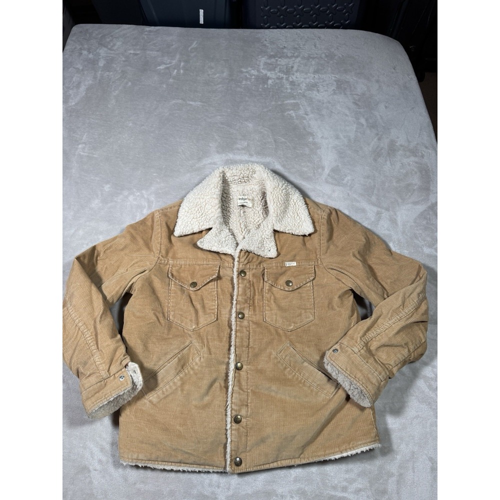 Vintage Sedgefield Corduroy Jacket Size 42R Brown Sherpa Western MADE IN USA